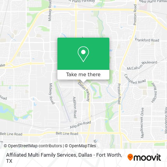 Affiliated Multi Family Services map