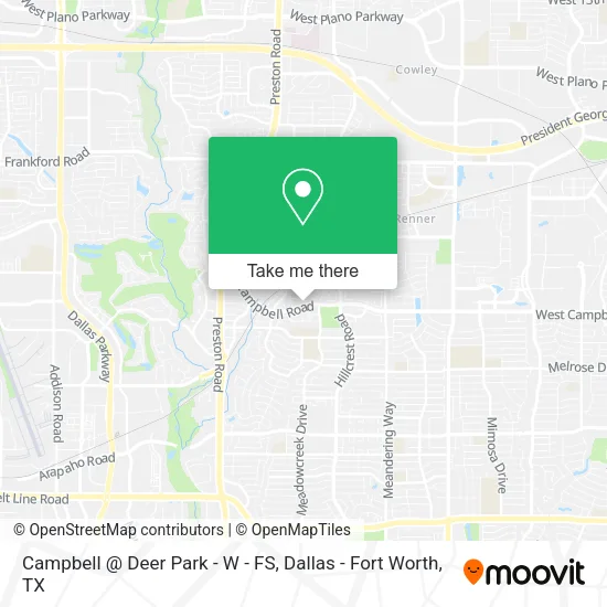 Campbell @ Deer Park - W - FS map