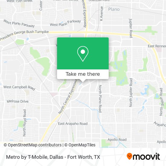 Metro by T-Mobile map