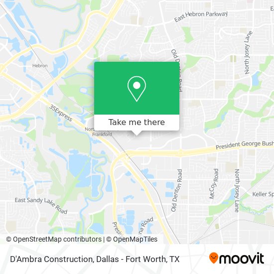 D'Ambra Construction map