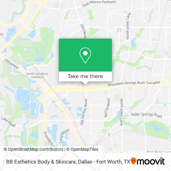 BB Esthetics Body & Skincare map