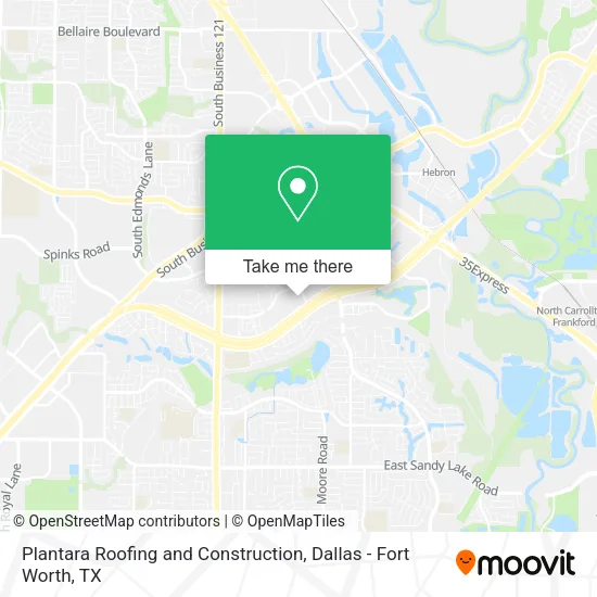Plantara Roofing and Construction map