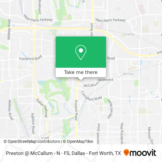 Preston @ McCallum - N - FS map