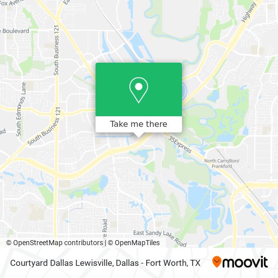 Mapa de Courtyard Dallas Lewisville