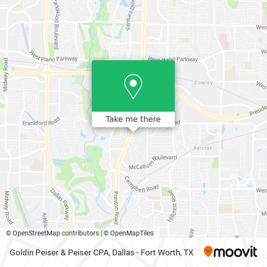 Goldin Peiser & Peiser CPA map