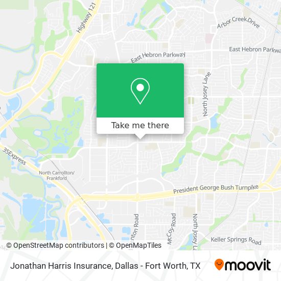 Mapa de Jonathan Harris Insurance