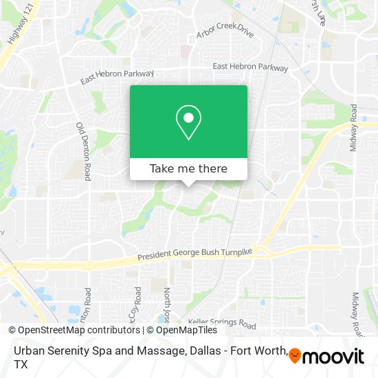 Urban Serenity Spa and Massage map