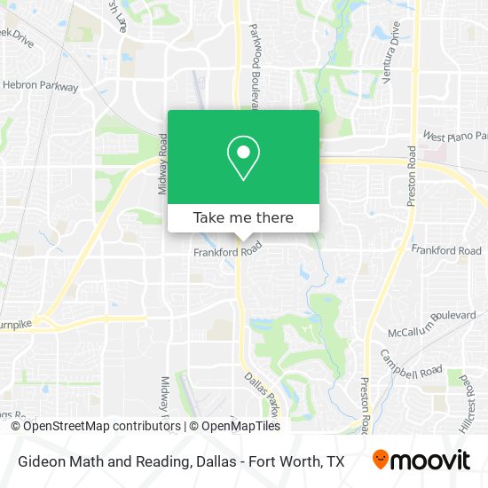 Gideon Math and Reading map