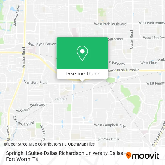 Mapa de Springhill Suites-Dallas Richardson University