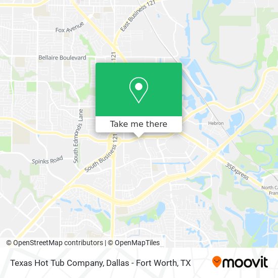 Texas Hot Tub Company map