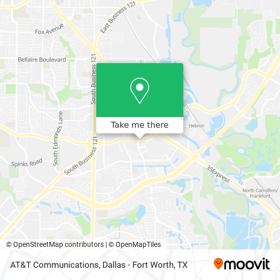 AT&T Communications map