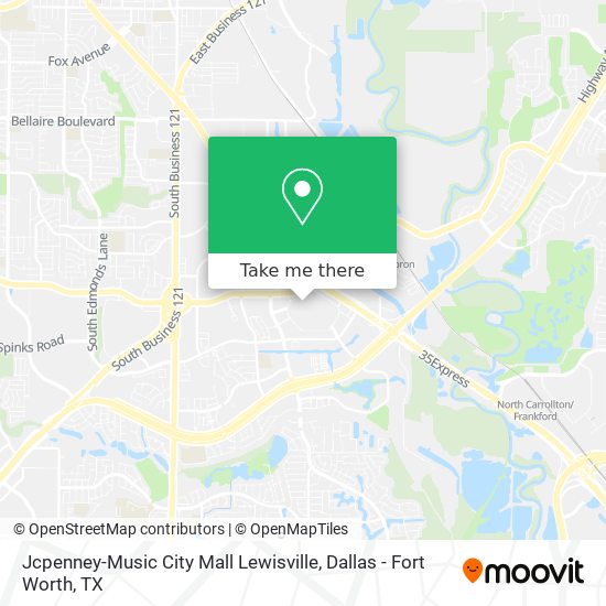Jcpenney-Music City Mall Lewisville map