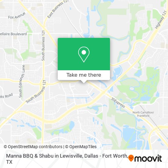 Mapa de Manna BBQ & Shabu in Lewisville