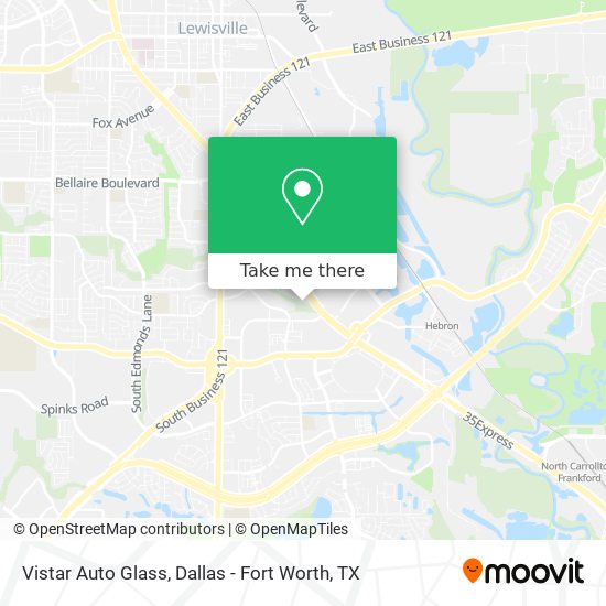 Vistar Auto Glass map