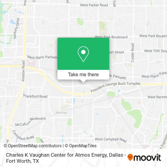 Charles K Vaughan Center for Atmos Energy map