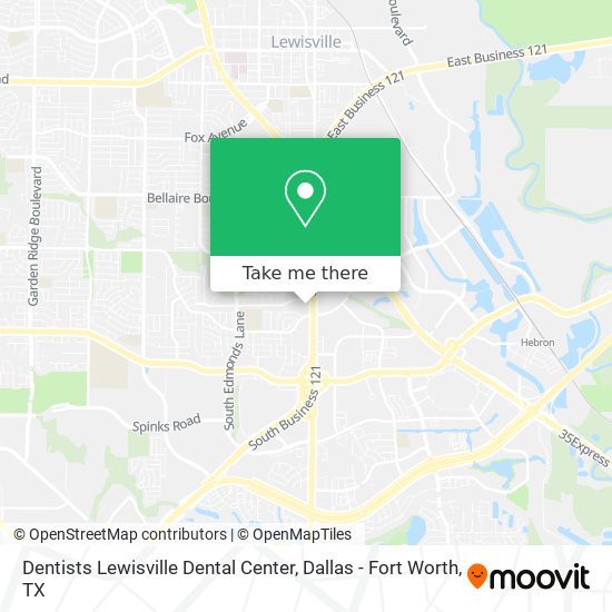 Mapa de Dentists Lewisville Dental Center