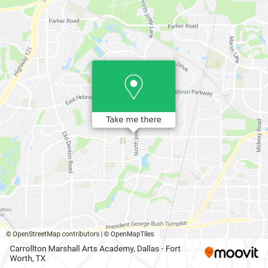 Mapa de Carrollton Marshall Arts Academy