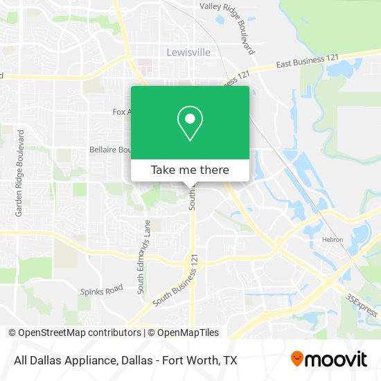 Mapa de All Dallas Appliance