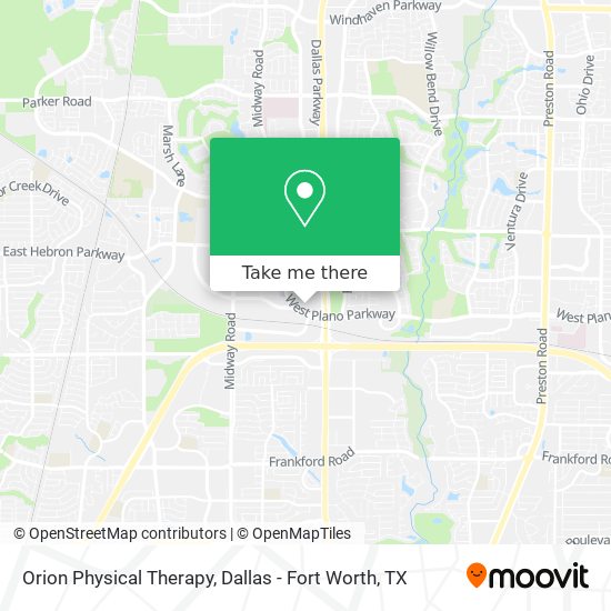 Mapa de Orion Physical Therapy