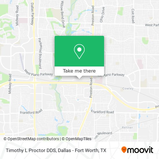Timothy L Proctor DDS map