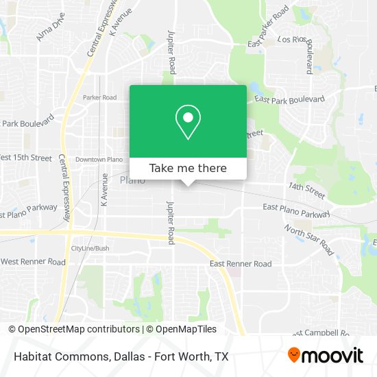 Habitat Commons map