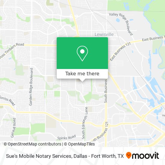 Mapa de Sue's Mobile Notary Services
