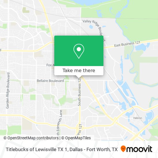 Mapa de Titlebucks of Lewisville TX 1