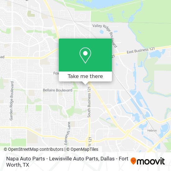 Napa Auto Parts - Lewisville Auto Parts map