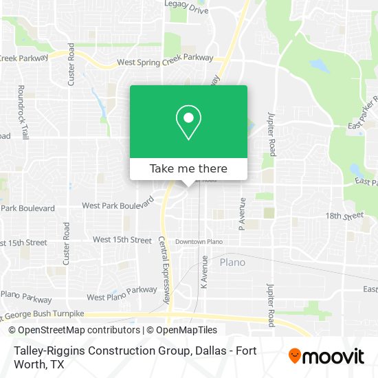 Talley-Riggins Construction Group map