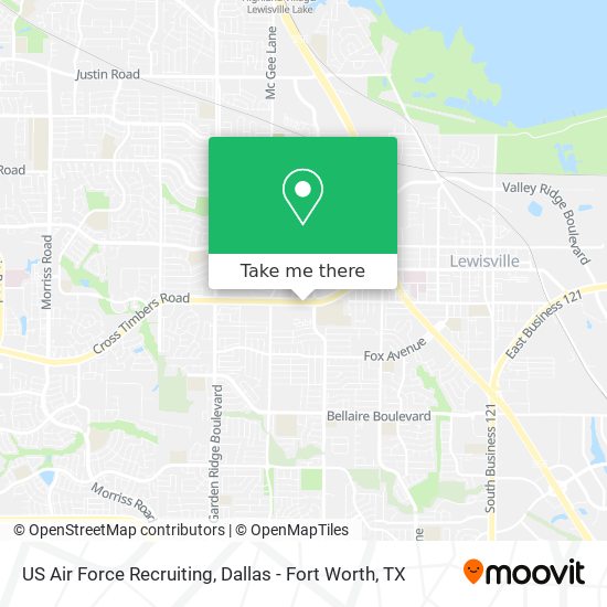US Air Force Recruiting map