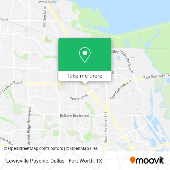 Lewisville Psychic map