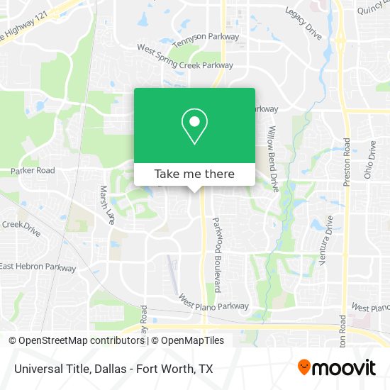 Mapa de Universal Title