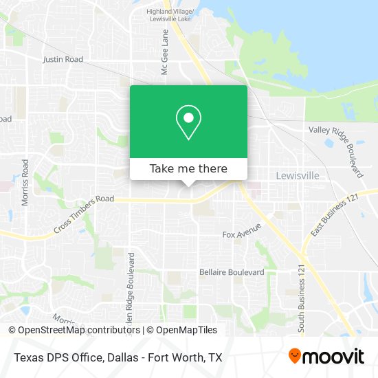 Mapa de Texas DPS Office