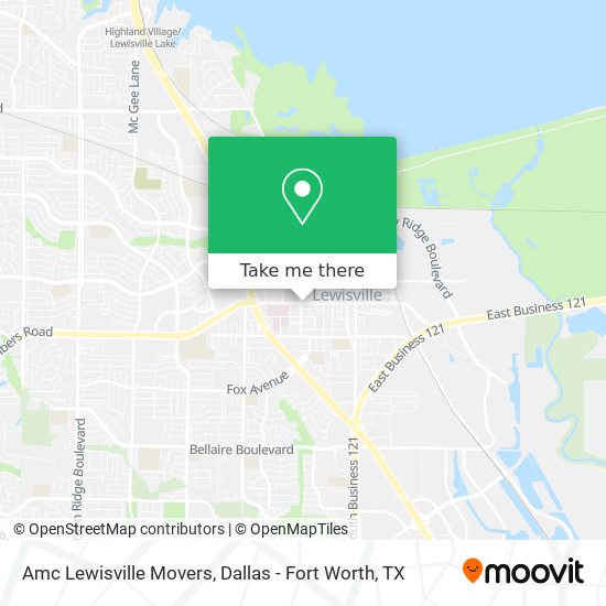 Amc Lewisville Movers map