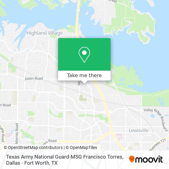 Texas Army National Guard-MSG Francisco Torres map