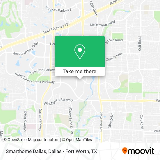 Mapa de Smarthome Dallas