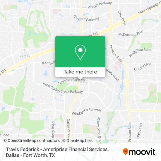 Travis Federick - Ameriprise Financial Services map