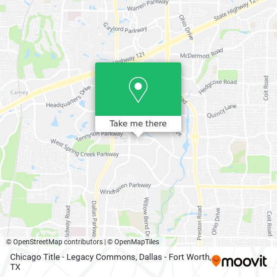 Chicago Title - Legacy Commons map