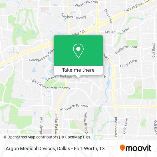 Argon Medical Devices map