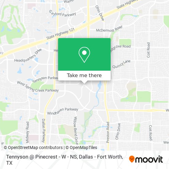 Tennyson @ Pinecrest - W - NS map