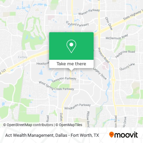 Mapa de Act Wealth Management