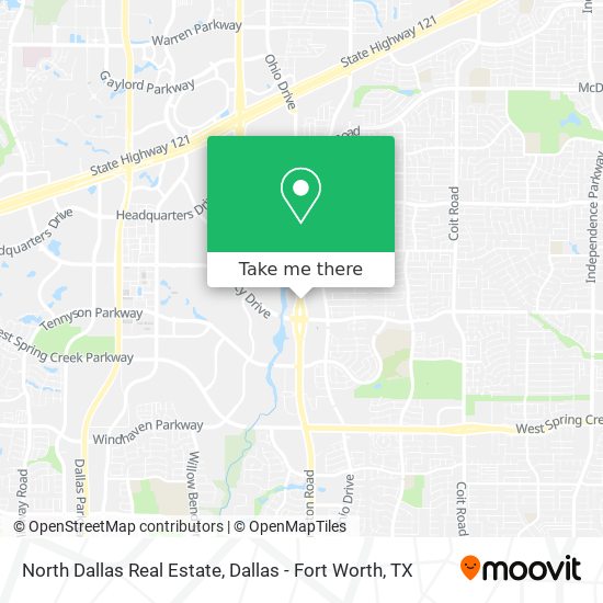 Mapa de North Dallas Real Estate