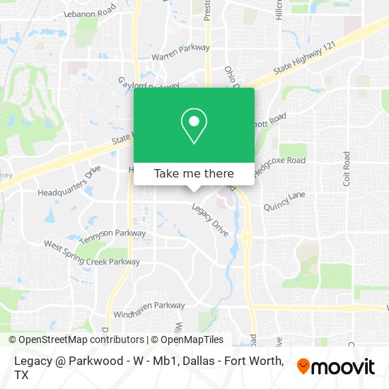 Mapa de Legacy @ Parkwood - W - Mb1