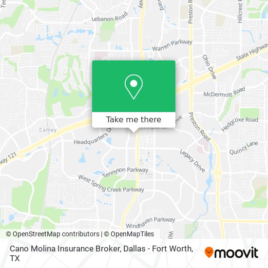 Cano Molina Insurance Broker map