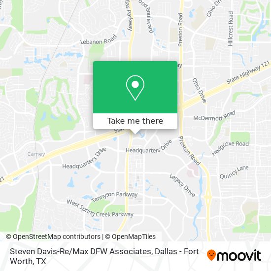 Steven Davis-Re / Max DFW Associates map