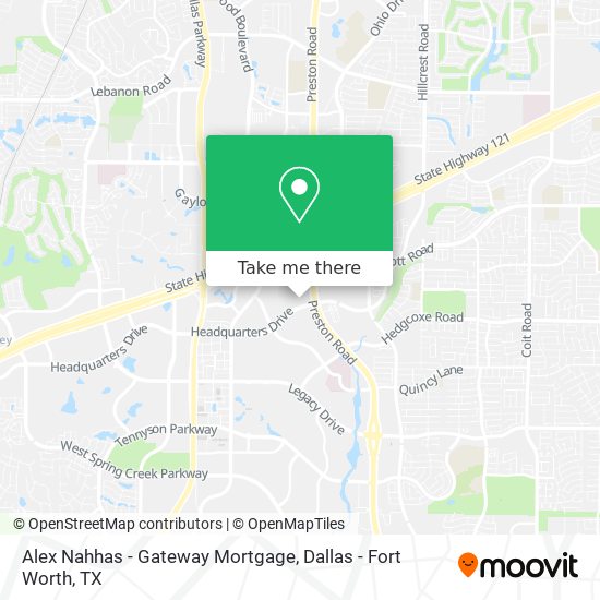 Mapa de Alex Nahhas - Gateway Mortgage