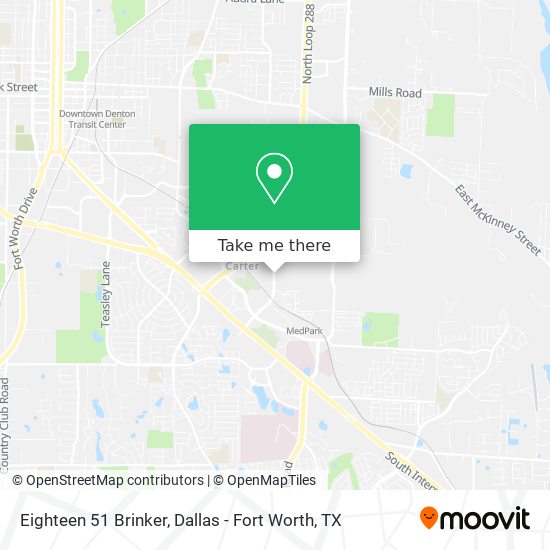 Eighteen 51 Brinker map