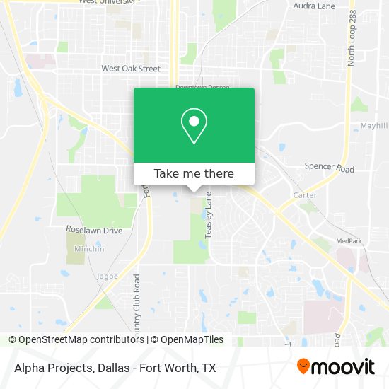 Alpha Projects map