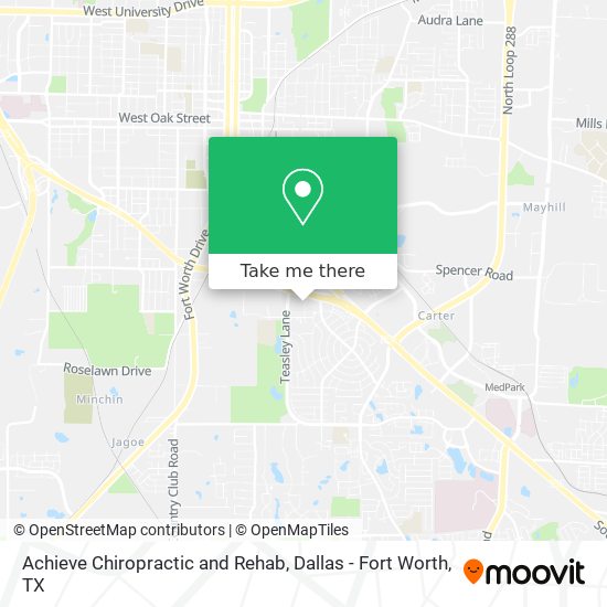 Achieve Chiropractic and Rehab map