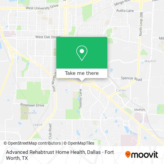 Mapa de Advanced Rehabtrust Home Health